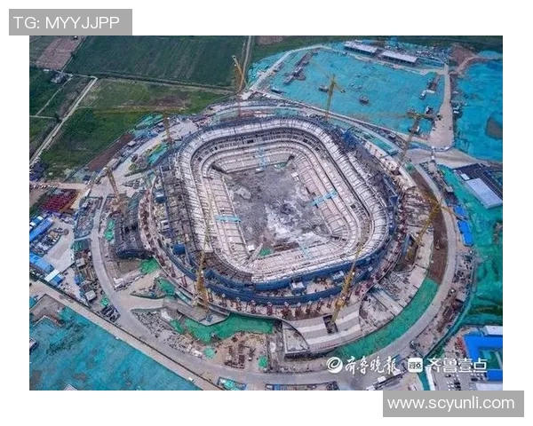 6万座看台吊装完结！济南黄河体育中心足球场打破要害节点